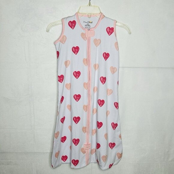 Mama Cheetah Organic Cotton Sleep Sack Sz Large 12-18 Months Heart Design - Picture 1 of 7